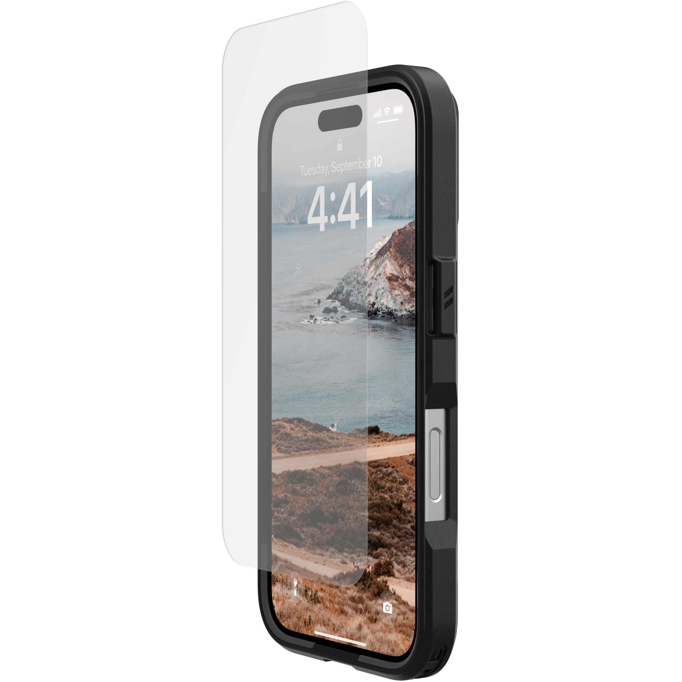 UAG Glass Shield (1 Stück, Apple iPhone 16, Apple iPhone 15), Smartphone Schutzfolie, Transparent