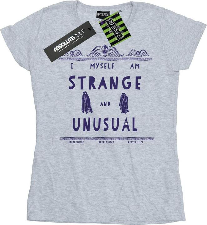 Actual product image Beetlejuice Womens/Ladies Strange And Unusual Cotton T-Shirt (XL)