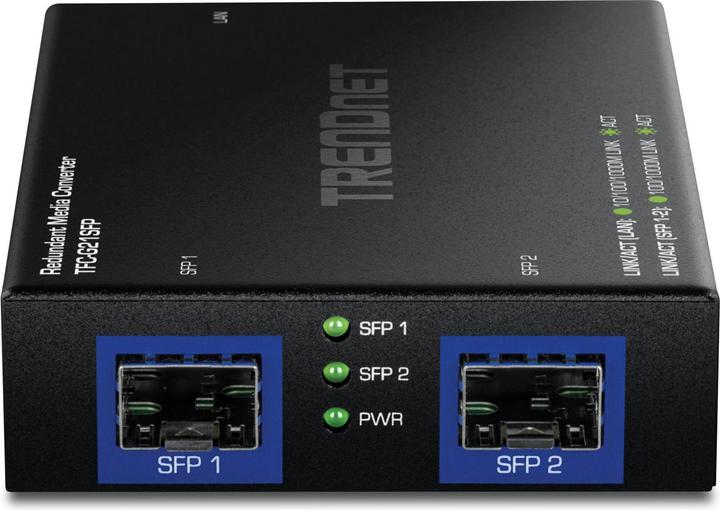Actual product image Trendnet 1000BASE-T to Dual SFP Fiber