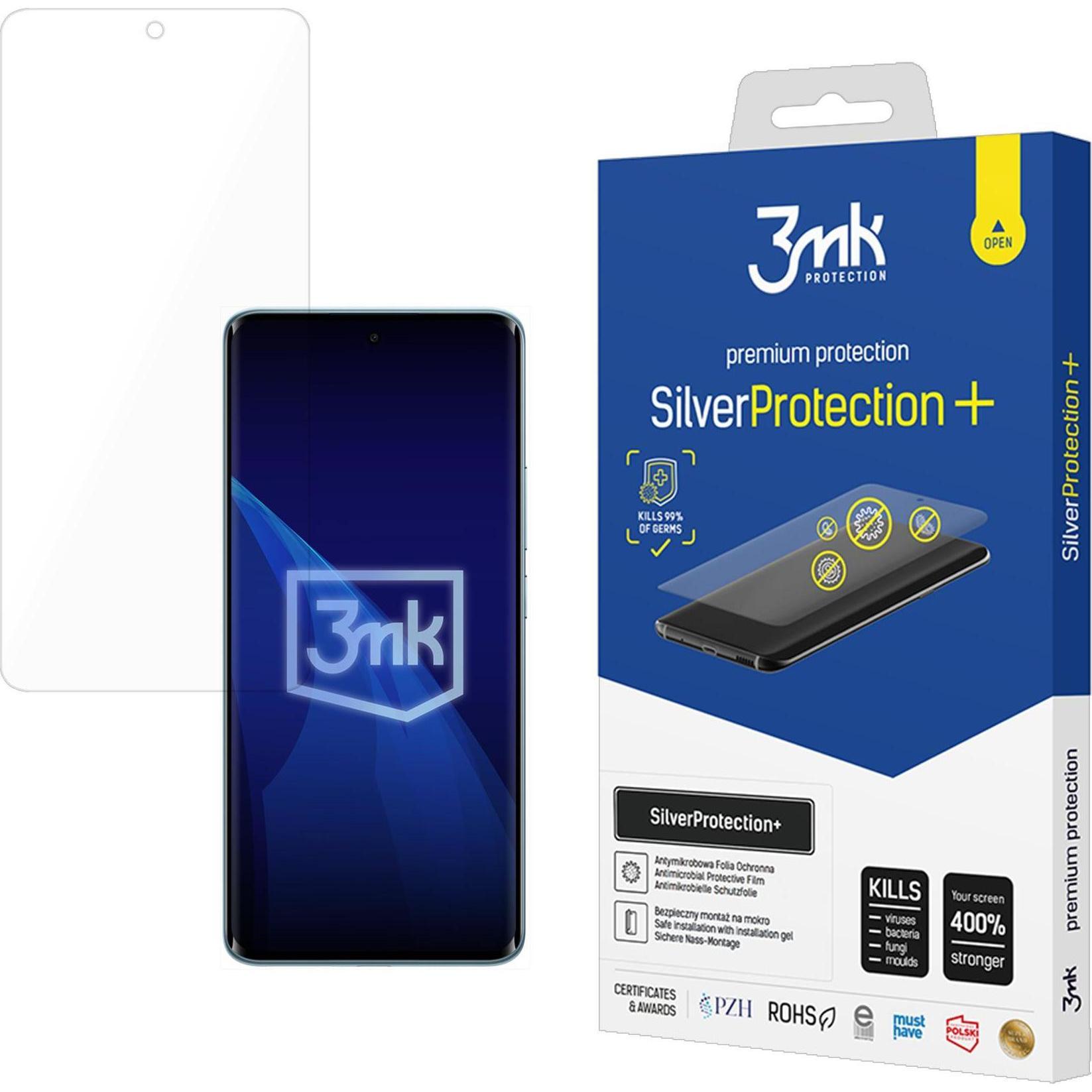 3MK ochranná folie SilverProtection+ pro Redmi Note 15 4G/5G (Xiaomi Redmi 15 5G, Xiaomi Redmi Note 15), Pellicola protettiva smartphone, Trasparente