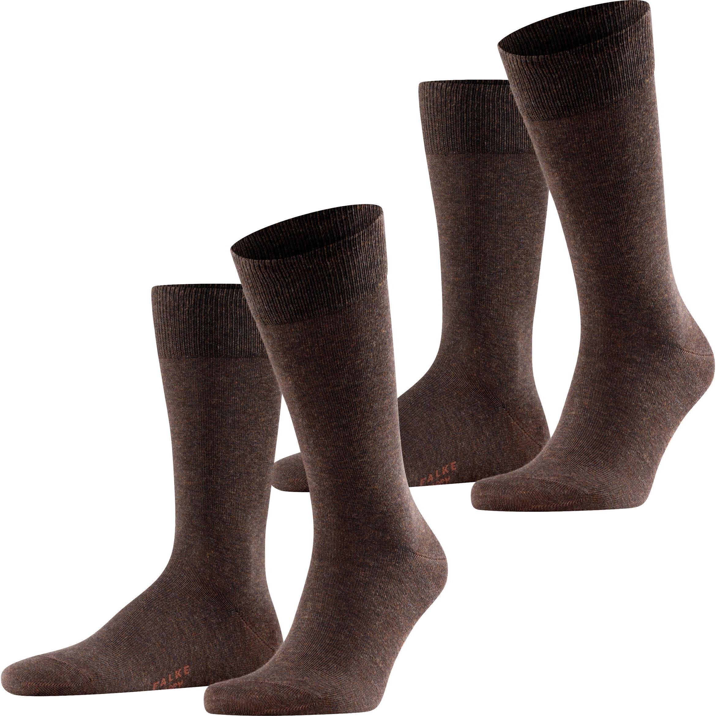 Falke, Herren, Socken, Happy SO, Braun, (Einzelpack, 47 - 50)