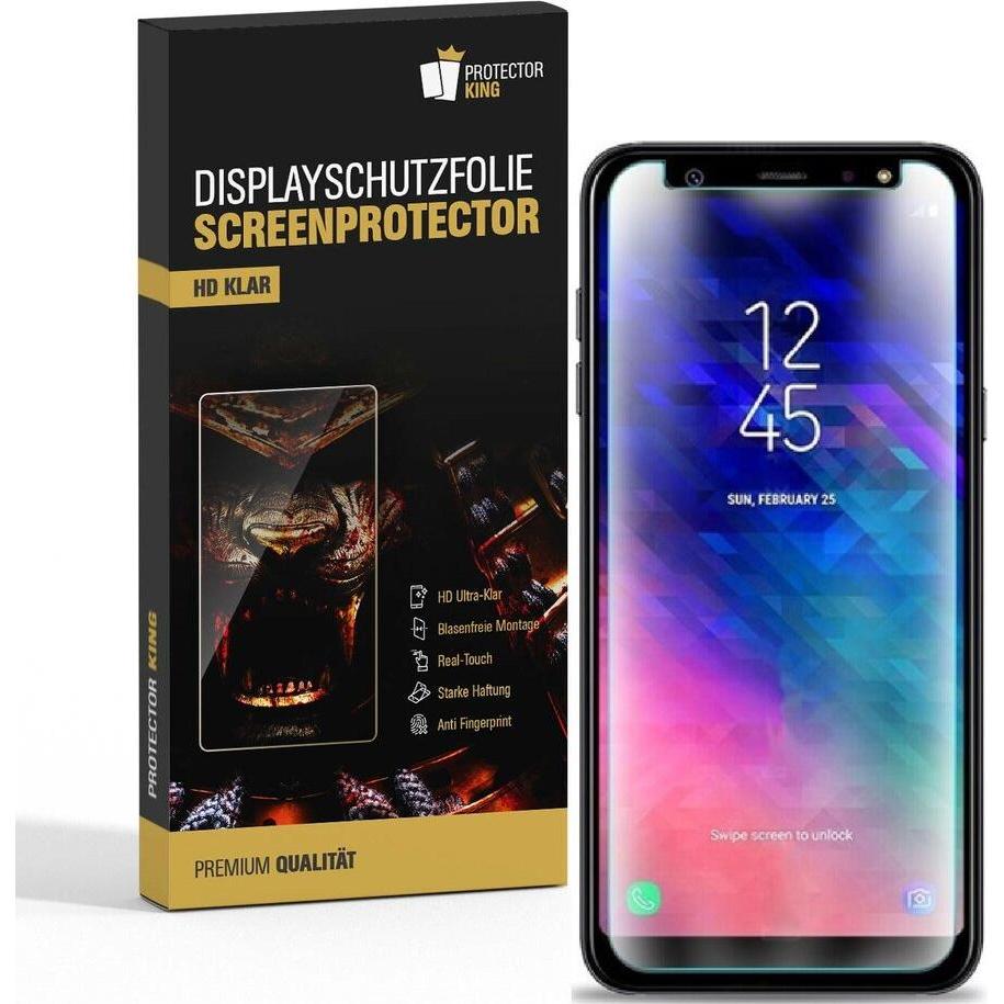 Protectorking 6x Premium Displayschutzfolie 3D KLAR (6 Stück, Samsung Galaxy A6), Smartphone Schutzfolie