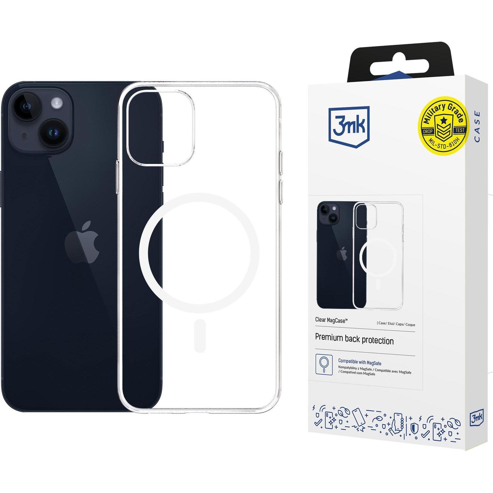 3MK Clear MagCase iPhone 14 Plus (Apple iPhone 14 Plus), Smartphone Hülle, Transparent