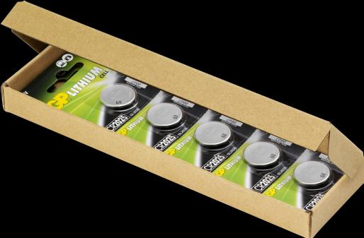 Actual product image GP Batteries Lithium CR2025, Rechargeable battery, CR2025, Lithium Manganese Dioxide (LiMnO2), 3 V (10 pcs., CR2025)