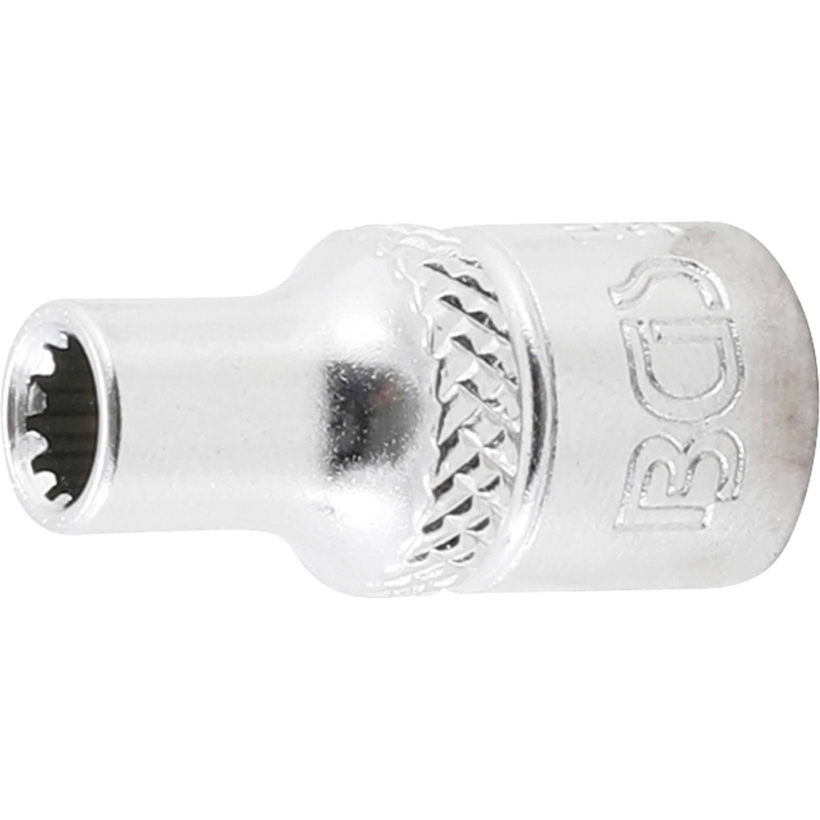 BGS, Steckschlüssel + Stecknuss, Steckschlüssel-Einsatz Gear Lock Antrieb Innenvierkant 6,3 mm (1/4") SW 4,5 mm (4.5 mm)