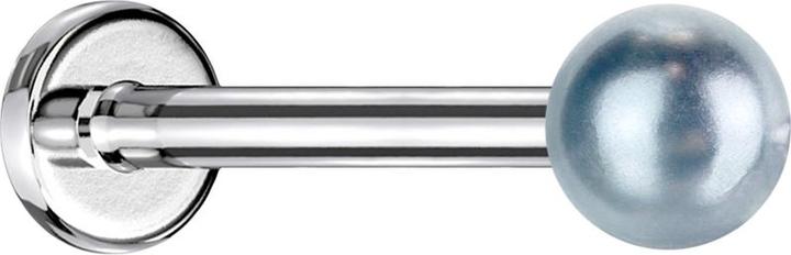 Image du produit Star Piercing Micro Labret Filetage intérieur argent Perle bleu clair (sans laiton, Acier chirurgical 316L, Acrylique)