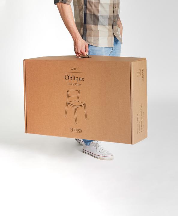 Produktbild Hübsch Oblique Esszimmerstuhl Schwarz