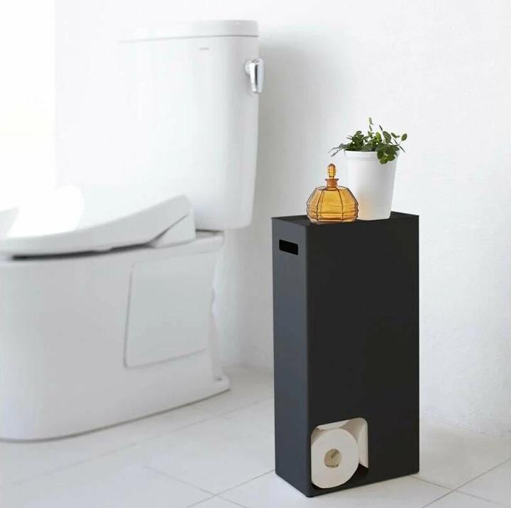 Actual product image Yamazaki TOWER toilet roll holder