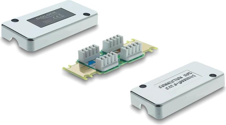 Produktbild Delock Netzwerk Verbindungsdose Cat.6 STP LSA (Netzwerk Kupplung)