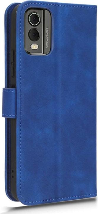 Actual product image Cover-Discount Nokia C32 - Case in suede look blue (Nokia C32)