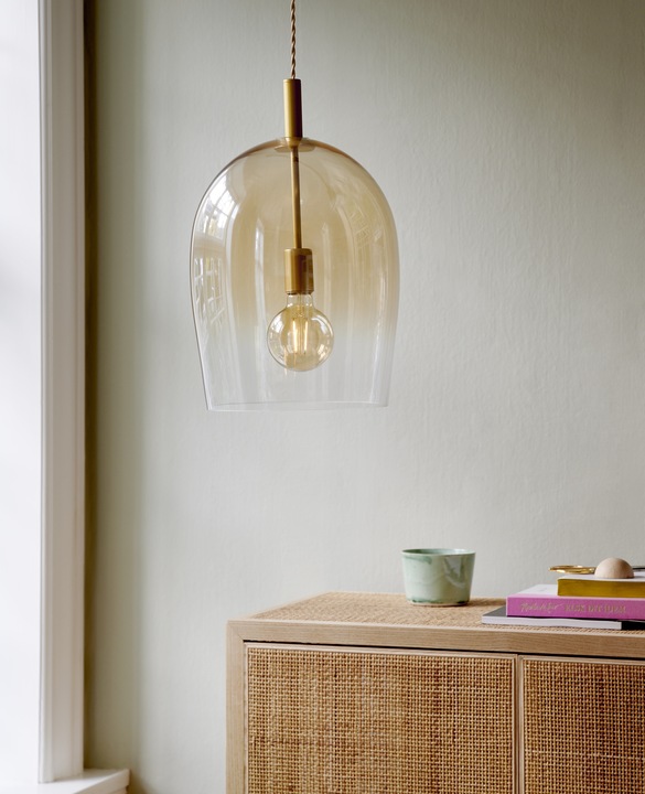 Actual product image Nordlux Uma 30, pendant lamp, amber (E27)