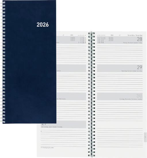 Produktbild Biella Geschäftsagenda Langformat Twist (13.5 x 31.5 cm, Deutsch, Französisch, Italienisch, Englisch)