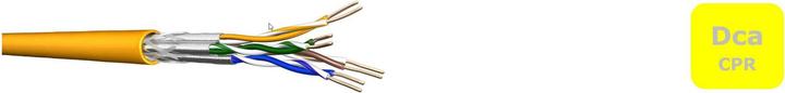 Draka Verlegekabel UC1500 HS22, Cat 7A, S/FTP, PiMF, orange, 100m Ring (S/FTP, CAT7a, 100 m)