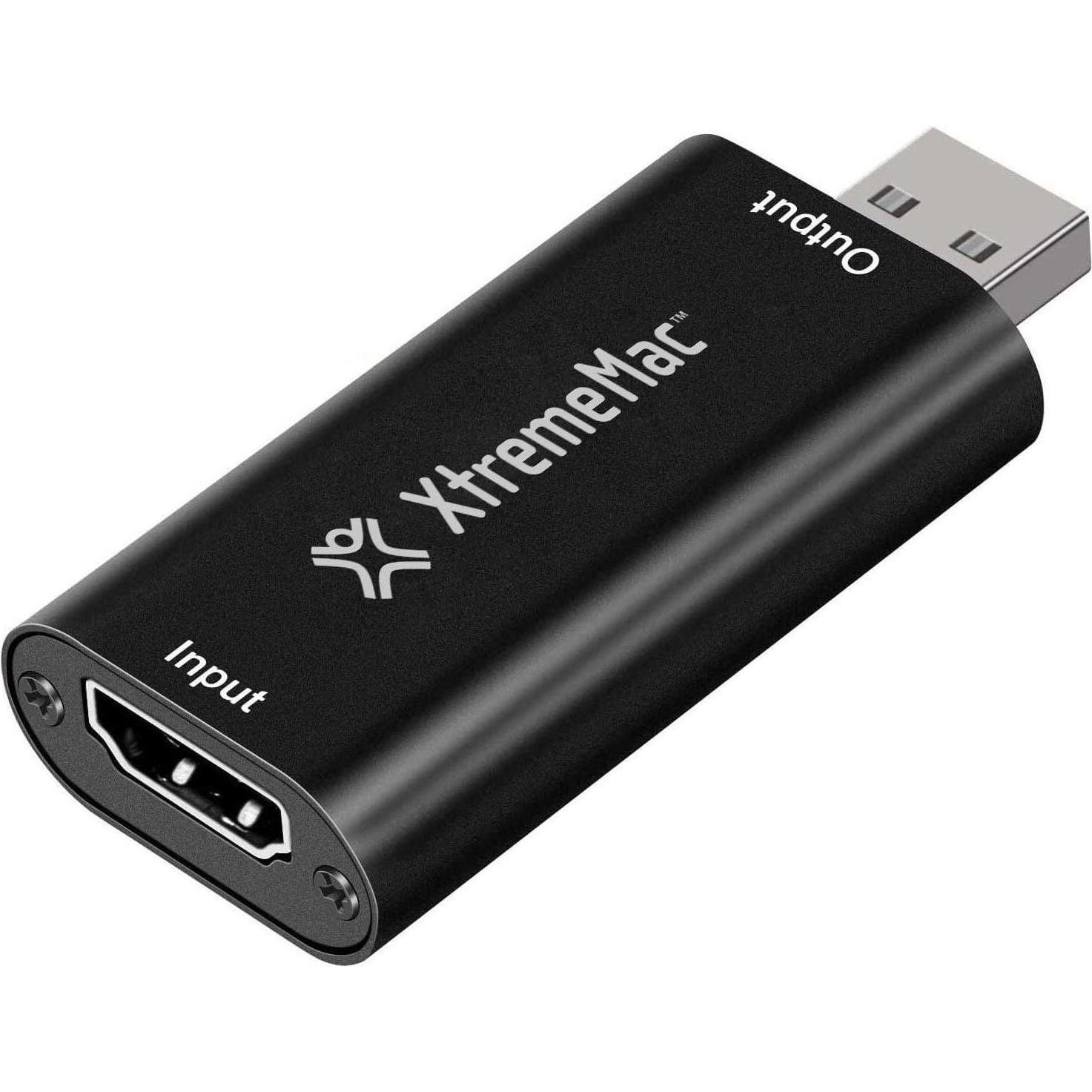 XtremeMac Adattatore USB-A versus HDMI F - Plug and play - Affichage vidéo HDMI 4K*2K @ 30Hz - Noire (HDMI), Adattatore dati + video, Nero