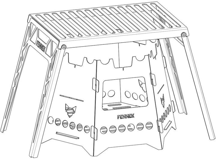 Produktbild Fennek Grill Klapprost