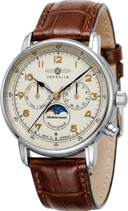 Produktbild Zeppelin Méditerranée (Analoguhr, Mondphasenuhr, Swiss Made, 40 mm)