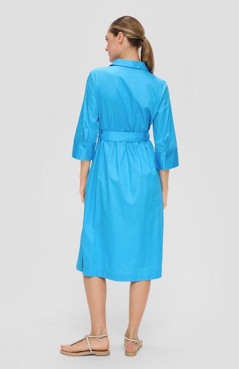Image du produit s.Oliver Kleid Hemdblusenkleid aus Baumwolle mit Bindegürtel (42)