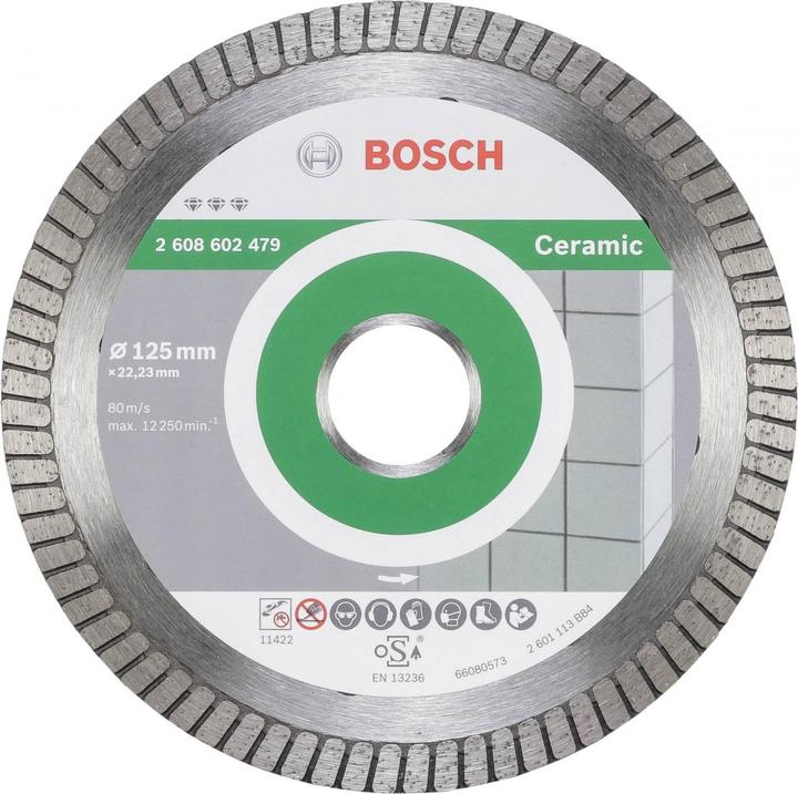 Bosch Professional Zubehör PRO Ceramic Diamanttrennscheibe, 125 x 22,23 mm