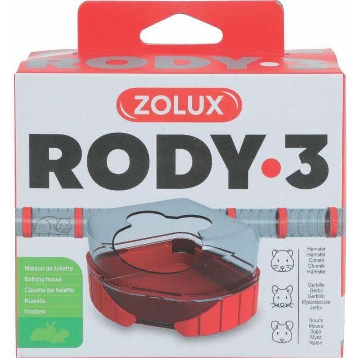 Meilleurs prix pour Maison de toilette pour petits rongeurs. Rody3 . couleur rouge. taille 14.3 cm x 10.5 cm x 7 cm . pour rongeur.