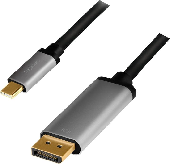 Produktbild LogiLink USB-/DisplayPort-Kabel (1.80 m, DisplayPort, 1.2)