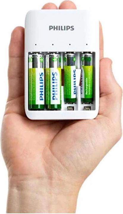 Image du produit Philips SCB4013NB (4 pcs, AAA, AA, 1300 mAh, Piles rechargeables + chargeur)