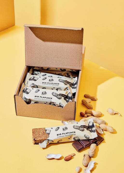 KoRo Barre de flocons d'avoine bio aux cacahuètes et au chocolat (Chocolat aux cacahuètes, 15 pcs, 60 g)