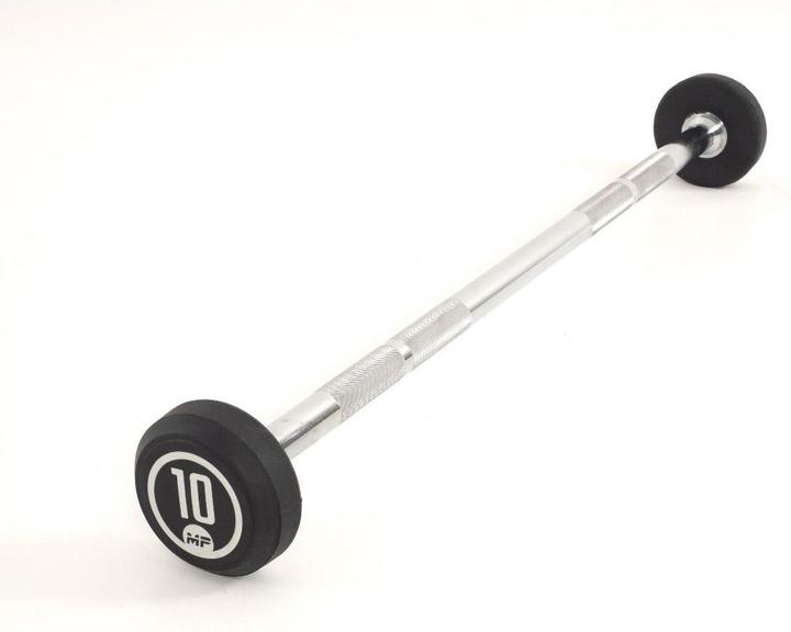 Actual product image Muscle Power Rubber Fixed Barbell