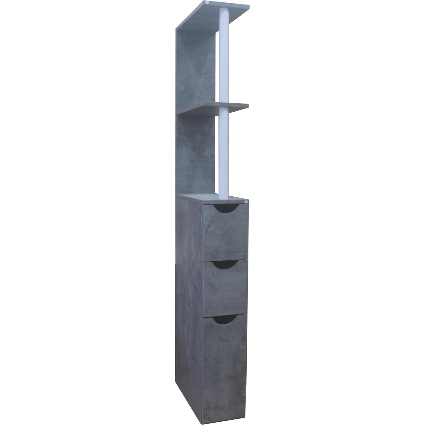 HTI-Living, Regal, Raumteilerregal 136 cm Thekla Beton (15 x 33 x 136 cm)