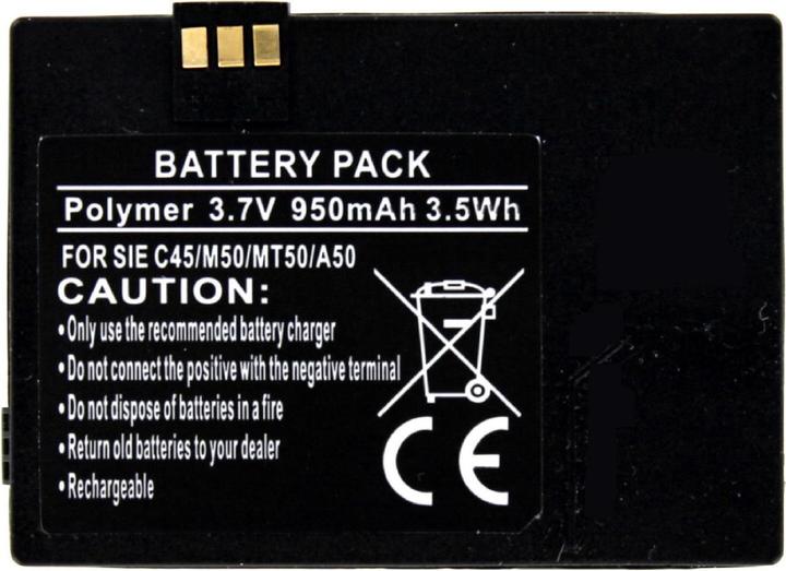 Actual product image AGI 2366 - Battery - Black - Lithium-Ion (Li-Ion) - 750 mAh - 3.6 V - Siemens A50