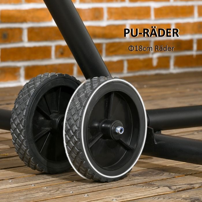 Image du produit Swisshandel24 Kit de roue pour hamac résistant aux intempéries, portable Roue universelle pour pied de hamac