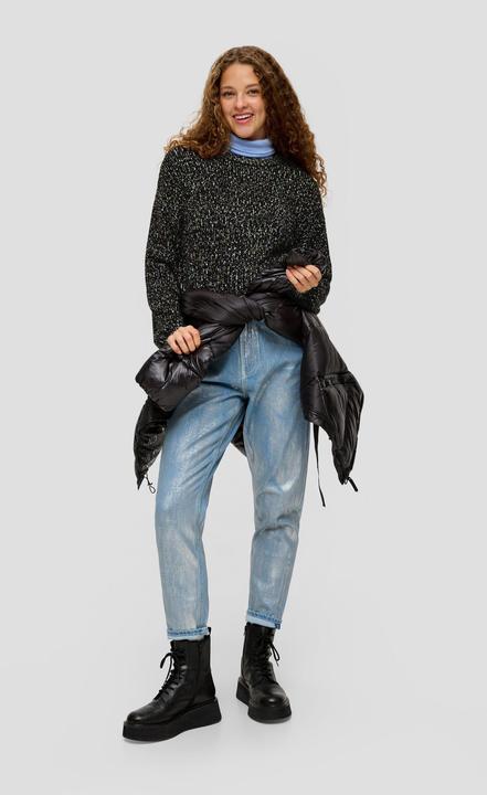 Immagine prodotto s.Oliver Strickpullover Mehrfarbiger Strickpullover mit Glitzergarn (XXL)