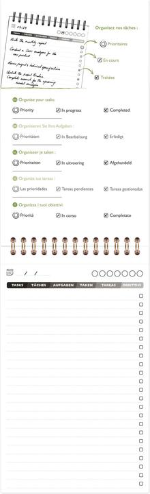 Immagine prodotto Clairefontaine Agenda tascabile AgeBag nera, dettaglio colore: nero, motivo (120 x 180 mm)