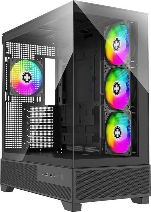 Xilence Flare X909.ARGB (schwarz, Tempered Glass x 2) (ATX)