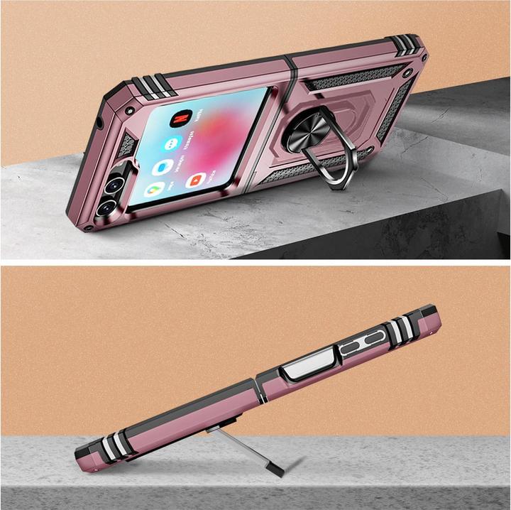 Actual product image Avizar Shockproof Mobile Phone Case with Ring Series (Samsung Galaxy Z Flip5)
