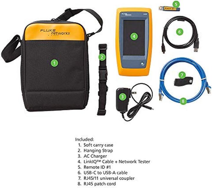 Produktbild Fluke LIQ-100 Netzwerkkabel-Tester Verdrilltes Doppelkabelprüfgerät