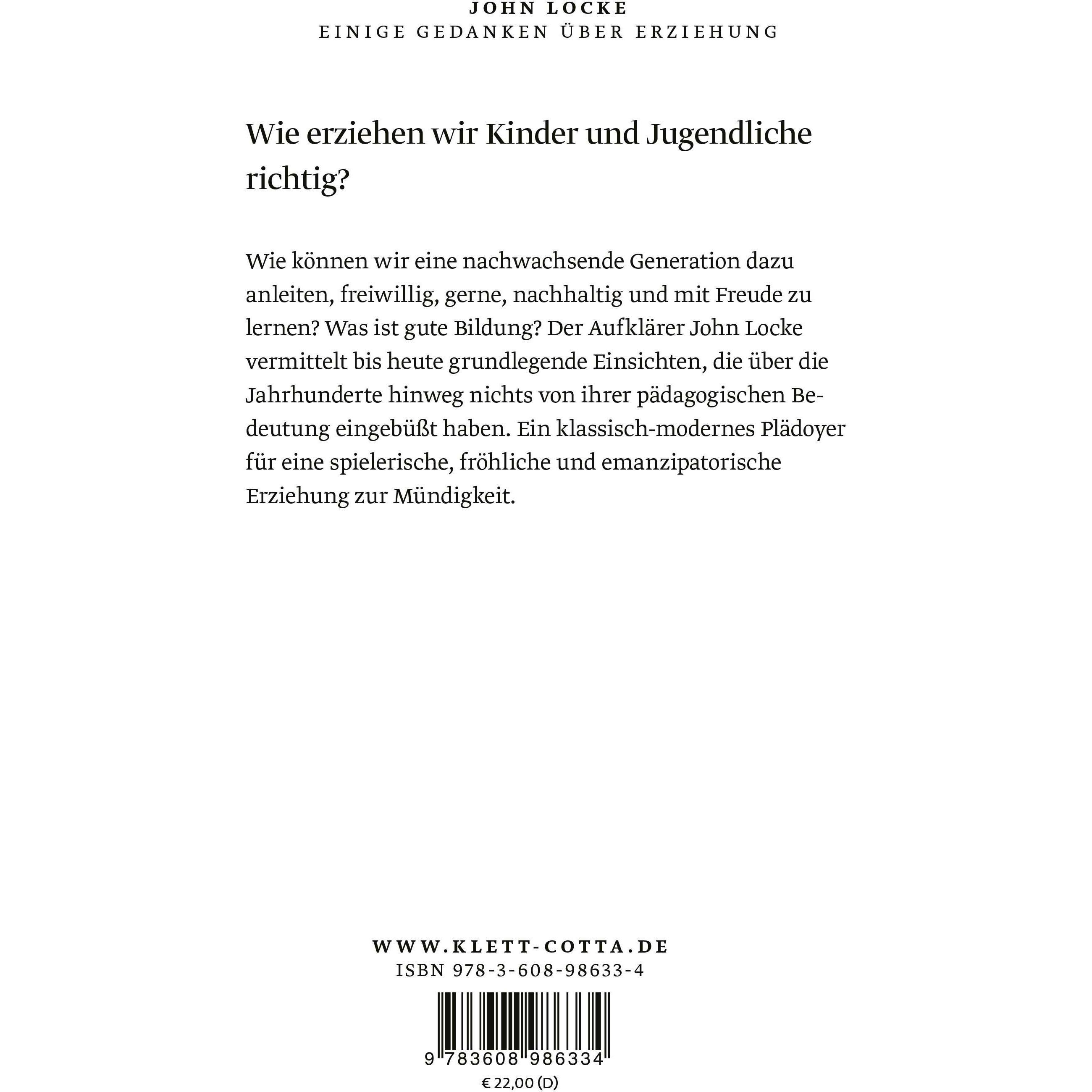 Thumbnail - Einige Gedanken über Erziehung, Fachbücher von John Locke, Jürgen Overhoff