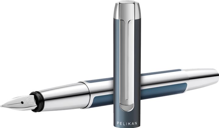 Produktbild Pelikan Füllhalter PURA P40 Petrol F Geschenkbox (Petrol-Silber, 1 x)