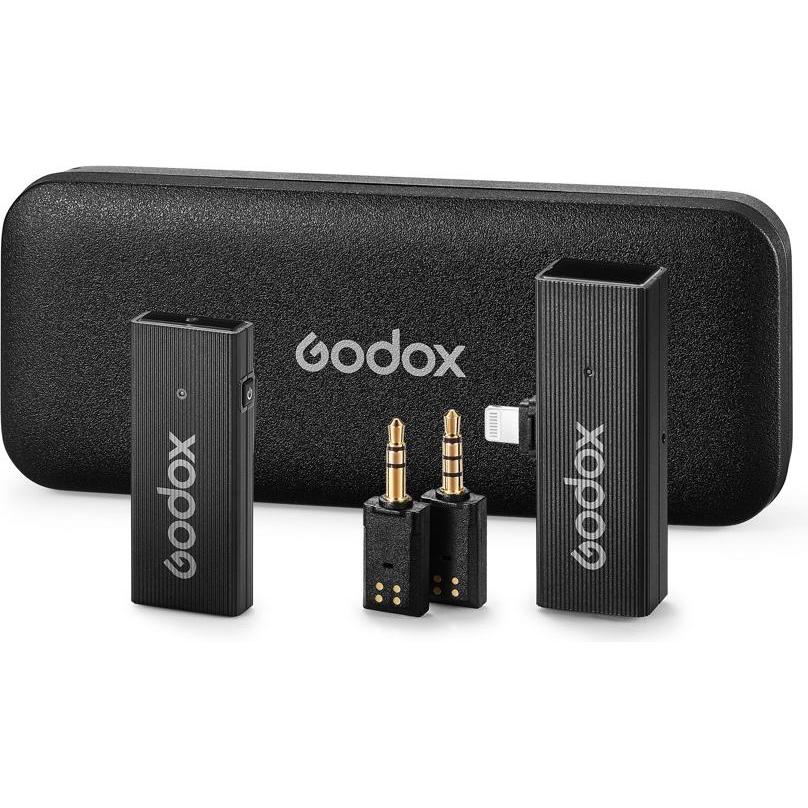 Godox MoveLink Mini Lightning Kit 1 2,4 GHz 1 Empfänger u. 1 Transmitter schwarz (Neuheit), Studioblitz Zubehör, Schwarz