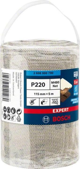 Produktbild Bosch Professional Zubehör EXPERT M480 Schleifnetzrolle, 115 mm, 5 m, G 220 (220)