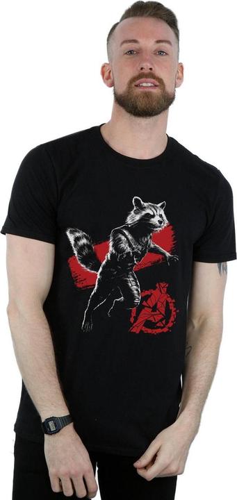 Produktbild Avengers Endgame Mono Rocket TShirt (S)