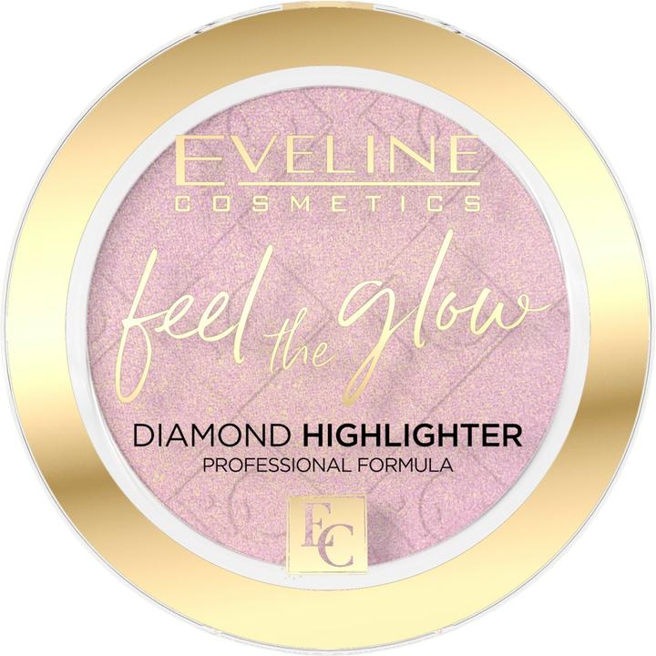 Eveline Feel The Glow Highlighter In Stone 03 Rose Gold 4.2G (Bronze, Highlighter, 4.20 g)