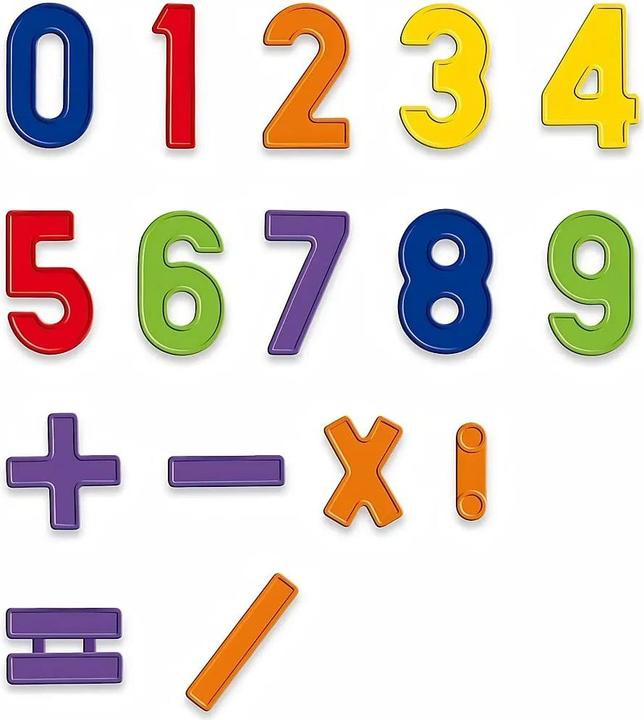 Actual product image Quercetti Magnetic Numbers Starter Set (48 pieces)