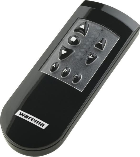 Warema 2035341 EWFS handheld transmitter 8-channel black (Device-specific remote control, Radio Frequency (RF))