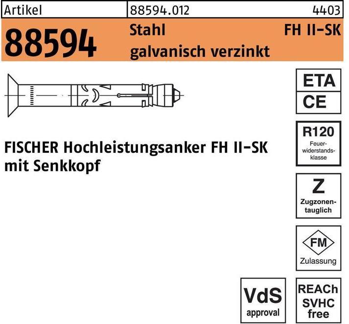 Immagine prodotto Fischer Ancora ad alte prestazioni FH II 18/25 SK (20 pz.)