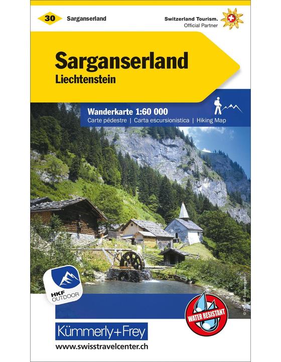 Produktbild Wanderkarte Sarganserland-Liechtenstein