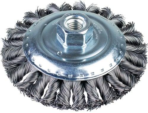 Produktbild Pferd Kegelbürste Ø 125 mm M14 Drahtstärke 0,5 mm Gusseisen 15 mm 15000 min-¹
