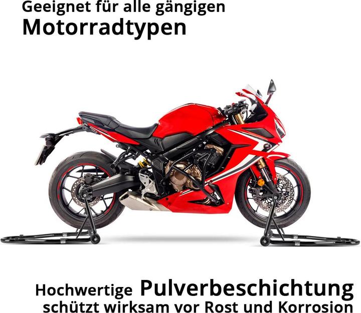 Image du produit Stahlwerk Motorrad-Montageständer mit 450 kg Tragkraft Universal-Motorradständer