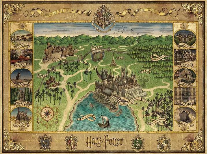 Immagine prodotto Ravensburger Mappa di Hogwarts (1500 pezzi)