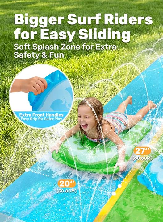 Produktbild Joyin Wasserrutsche mit Bodyboards und Sprinkler (6.86 m)