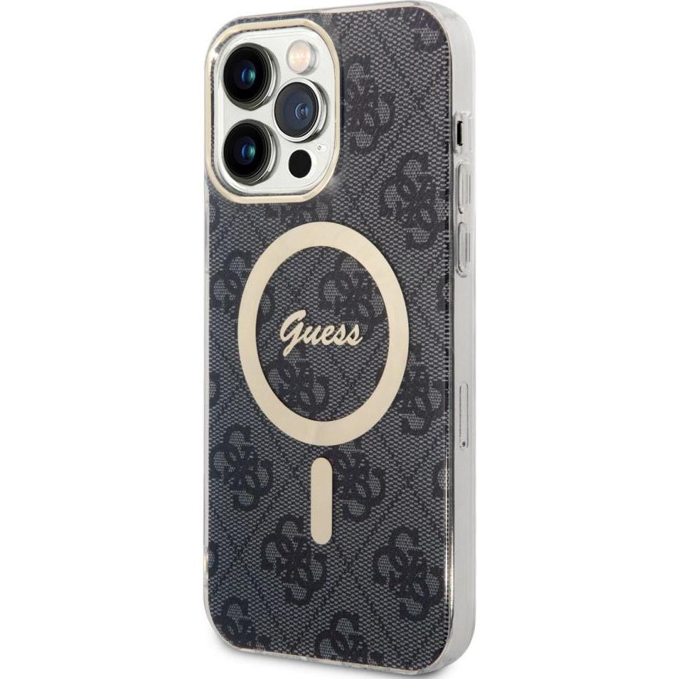 Guess GUHMP15XH4STK iPhone 15 Pro Max 6.7" czarny/black hardcase IML 4G MagSafe (Apple iPhone 15 Pro Max), Smartphone Hü...
